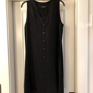 Beautiful Black Silk Eileen Fisher Dress Size M